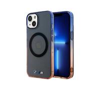 Custodia BMW per iPhone 15 Plus, grigia - paraurti sfumato MagSafe