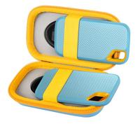 Custodia Boobowl per 2 SSD SanDisk Extreme Portable 1TB/2TB/250GB/500GB - USB 3.2 Gen 2 - SDSSDE61/SDSSDE60-G25 - (non adatta per Sandisk Extreme Pro) Sky Blue