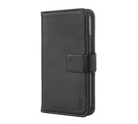 SBS custodia a libro book per iPhone 13, in vera pelle, funzione stand, chiusura magnetica, nero