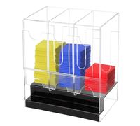 Custodia Booster Box - Display Organizzatore desktop a 3 slot per carte | Distributore di pacchetti booster | Archiviazione di distributori di carte Organizzare acrilico per lavoro, trading, gioco,