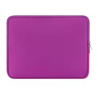 Custodia-borsa per laptop in neoprene con cerniera，35×25×1.5cm，Compatible with MacBook Pro 14/XPS 13/ThinkPad X1 Carbon 13-14 inch Laptops，Viola