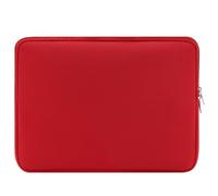 Custodia-borsa per laptop in neoprene con cerniera，35×25×1.5cm，Compatible with MacBook Pro 14/XPS 13/ThinkPad X1 Carbon 13-14 inch Laptops，Rosso