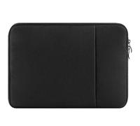 Custodia-borsa per laptop Oxford con fodera in pile，21×15.5×1.5cm，Compatible with iPad mini 6/Nintendo Switch Lite/Galaxy Tab A7 Lite 7-9 inch Small Devices，Nero