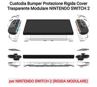 Custodia Bumper Protezione Rigida Cover Trasparente Modulare NINTENDO SWITCH 2