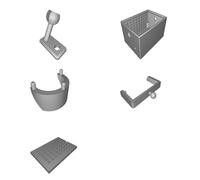Custodia Camera con Supporto Parete per ESP32-CAM DIY Moore Staffa Stampato 3D