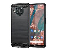 Custodia Carbon Shield TPU per Nokia X100 - Juoda