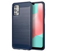 Custodia Carbon Shield TPU per Samsung Galaxy A32 5G - Mėlyna