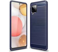 Custodia Carbon Shield TPU per Samsung Galaxy A42 5G - Mėlyna
