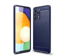 Custodia Carbon Shield TPU per Samsung Galaxy A53 5G - Tamsiai mėlyna