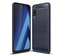Custodia Carbon Shield TPU per Samsung Galaxy A60/Galaxy M40 - Tamsiai mėlyna