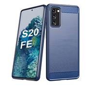Custodia Carbon Shield TPU per Samsung Galaxy S20 FE 5G - Mėlyna