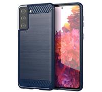 Custodia Carbon Shield TPU per Samsung Galaxy S21 Plus 5G - Mėlyna