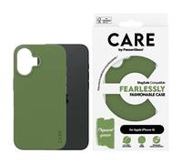 Custodia CARE by PanzerGlass Fashion per iPhone 16 6.1" verde/verde con MagSafe