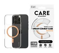 Custodia CARE by PanzerGlass Flagship per iPhone 16 Pro 6.3" color pesca con Mag