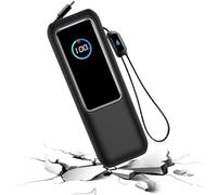 Custodia caricabatterie in silicone, custodia portatile per power bank, dispositivo compatto con presa salda, custodia ergonomica con vestibilità comoda, accessorio tecnologico pratico e pratico
