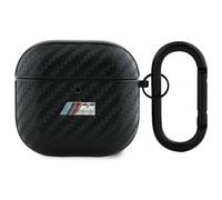 Custodia Case AirPods 4 BMW Tricolore Carbonio Nero