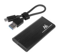 Maclean MCE443 Custodia Disco Rigido Case SSD SATA M.2 NVMe NGFF (SATA) Supporta USB 3.1 2230/2240/2260/2280 USAP Compatibile con PC e Mac Alluminio Plug&Play Alloggiamento per Hard Disk