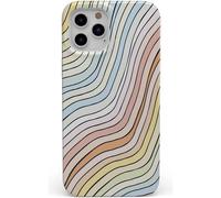 Custodia Casely per iPhone 11 Pro Max | Ride The Wave | Foderata con arcobaleno pastello