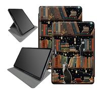 Custodia Cat Library per tablet Microsoft Surface Pro 7 Plus/Pro7/Pro 6/Pro 5/Pro 2017/Pro 4/Pro LTE da 12,3", rotazione a 360 gradi, angoli di visione multipli con funzione di accensione e