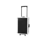 Custodia CD con Trolley Nero per 120 CD - Alluminio di Qualità con Manico Teles