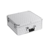 Custodia CD in Alluminio Lucido per 100 CD - Alta Qualità