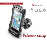 CUSTODIA CELLULAR LINE SMIPHONE6 SUPPORTO MANUBRIO TUBOLARE DA MOTO PER IPHONE 6
