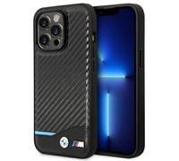 Custodia Cellulare Custodia IPHONE 14 Pro BMW Pelle Tricolor Nero Carbonio