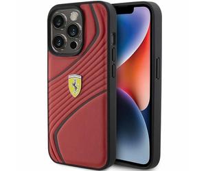 Custodia Cellulare Custodia IPHONE 15 Pro Ferrari Similpelle Rosso