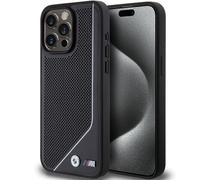 Custodia Cellulare Custodia Rigida IPHONE 15 Pro BMW Magsafe Nero Logo Metallo