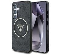 Custodia Cellulare Galaxy S25 Guess Plastica Grigio Brillantini Magsafe Logo