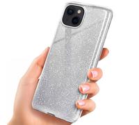 OneFlow Custodia con Lustrini Compatibile con Apple iPhone SE (2020) Custodia Glitterata Antiurto, Custodia per Telefono con Strass diamantati, Custodia Brillante con Lustrini, Sparkle - Plata