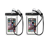 Custodia cellulare impermeabile per smartphone universale Nera 2 pacchi