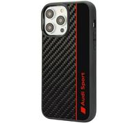 Custodia Audi Carbon Fibre Strip, nera - iPhone 14 Pro Max