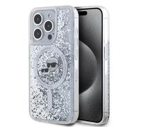 CG MOBILE Karl Lagerfeld KLHMP15XLGKCSGH - Cover per iPhone 15 Pro Max 6,7", colore: Trasparente