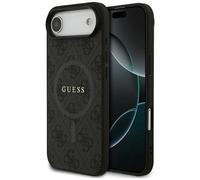 Custodia Cellulare IPHONE 17 Air Guess Magsafe Similpelle Grigio Logo Oro