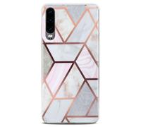 Custodia Cellulare per Huawei P30 Case Effetto Marmo Cover Custodia Protettiv...