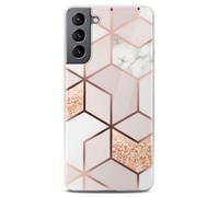 Custodia cellulare per Samsung Galaxy S21 Plus case effetto marmo cover astuc...