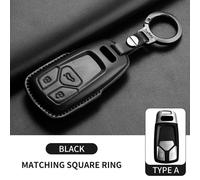 Custodia Chiave Auto Pelle con Portachiavi per Audi A3 A4 A5 A6 Q5 Q7 Q8