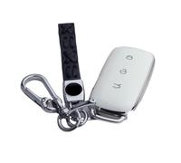 Custodia chiave compatibile for Geely Galaxy EX5 E5/Cityray L6 L7 EMI NO.1/Proton E.MAS 7 5 E8/Starry 8 Portachiavi Cover Shell Fob Accessori auto(Style 2-White)