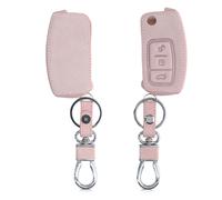 kwmobile Custodia Compatibile con Ford con 3 tasti pieghevole - Cover Chiavi Auto Protezione Copri Telecomando - Copri Chiave Copertura oro rosa