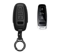 Custodia Chiavi Auto Pelle per Audi A6 A7 A8 Q7 Q8 con 3 tasti Keyless con
