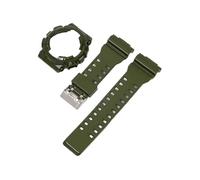Custodia cinturino adatta for Casio G-Shock GA-100/110/120 GA-140 GD-100/110/120 GLS-100 GAX-100 TPU resina lunetta lucida cinturino accessori(Army green)