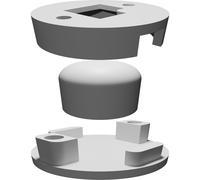 Custodia Circolare per Joystick PCB OBDIIC&C 29mm Stampato 3D