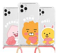 Custodia collana bambino piccola dolce originale Kakao Friends iPhone SE 2020...