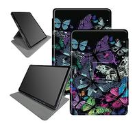 Custodia colorata con farfalla per Microsoft Surface Go 3 2021 / Surface Go 2 2020 / Surface Go 2018 tablet da 10 pollici, rotazione a 360 gradi con angoli di visione multipli custodia con auto sleep