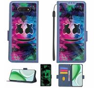 Custodia Comaptibile per LG Premier Pro Plus L455Dl Tracfone Case Custodia Cover Supporto Premium in PU[Con pellicola protettiva HD con durezza 9H] [Blocco RFID][Effetto luminoso scuro] LPT-BQ