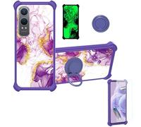 Custodia Comaptibile per OnePlus Nord Ce4 Lite 5G Case Custodia [ con 9H HD Vetro Temperato] Cover Supporto PC + Silicone JSZ-ZDL