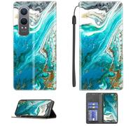 Custodia Comaptibile per OnePlus Nord Ce4 Lite 5G Case Custodia Cover Supporto Premium in PU [ con 9H HD Vetro Temperato] CPT13