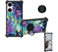Custodia Comaptibile per OnePlus Nord Ce5 Cph2717 Cph2719 Case Custodia [ con 9H HD Vetro Temperato] Cover Supporto PC + Silicone IMDH-HTT