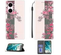 Custodia Comaptibile per OnePlus Nord Ce5 Cph2717 Cph2719 Case Custodia Cover Supporto Premium in PU [ con 9H HD Vetro Temperato] CPT18